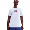 Nike T-Shirt Running City Marathon Dri-Fit Bianco Bright Crimson Uomo