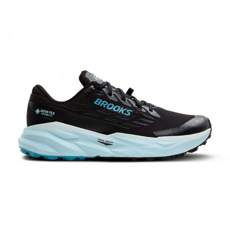 Brooks Cascadia 19 Gtx Nero Ebony Blue Flower - Scarpe Trail Running Donna