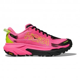 Hoka Mafate 5 Rosa Neon - Scarpe Trail Running Donna
