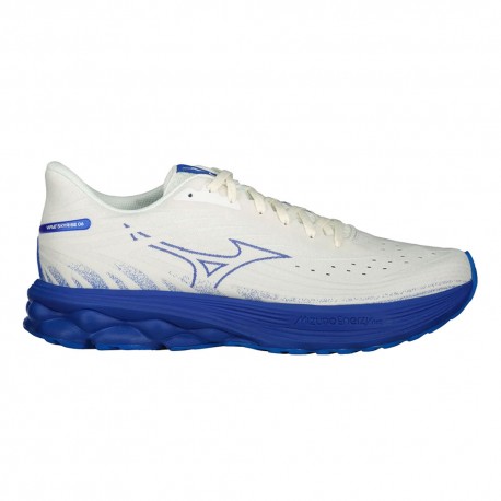 Mizuno Wave Skyrise 6 Snow Bianco Deep Abyss - Scarpe Running Uomo