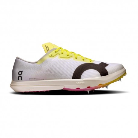 On Cloudspike Amplius 2 Bianco Raspberry - Scarpe Running Uomo