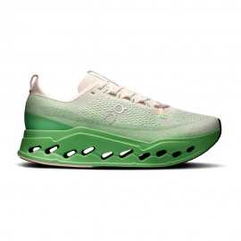 On Cloudsurfer Max Bianco Verde - Scarpe Running Uomo