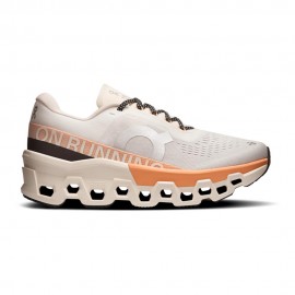 On Cloudmonster 2 Bianco Arancione - Scarpe Running Donna