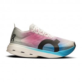 On Cloudboom Strike Bianco Rosa Azzurro - Scarpe Running Donna