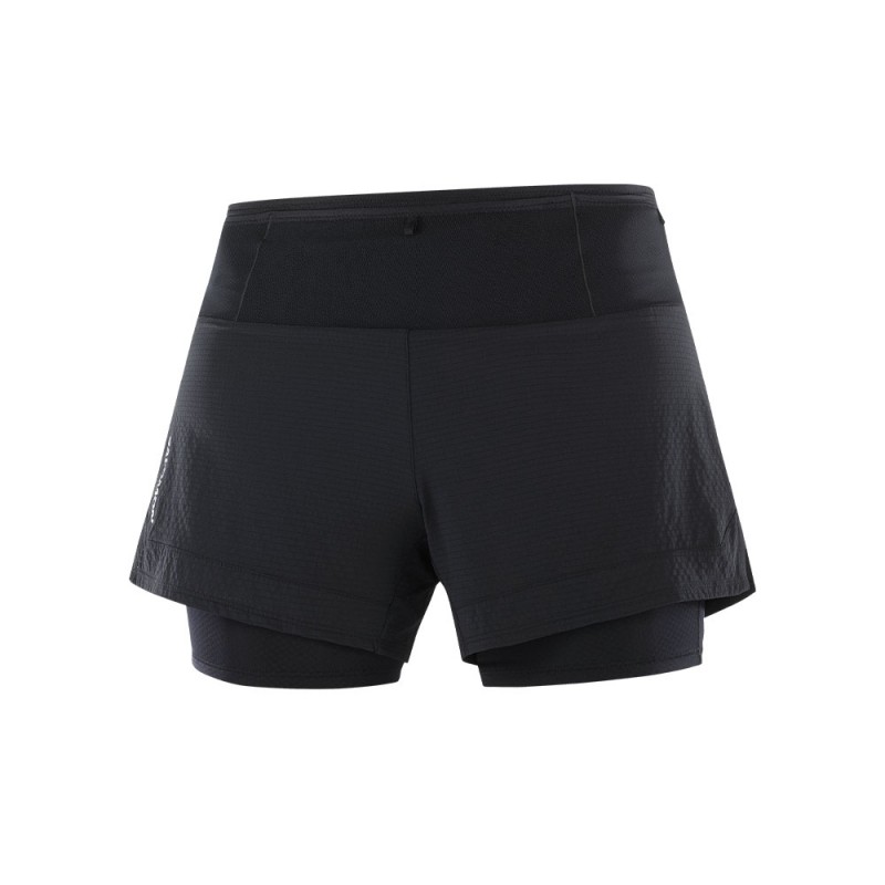 Salomon Short Trail Running Sense Aero 2In1 Nero Donna Salomon Short Trail Running Sense Aero 2In1 Nero Donna