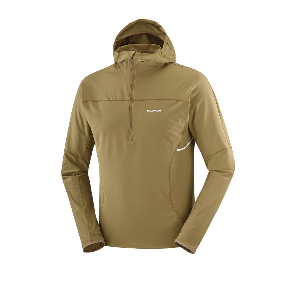 Salomon Giacca Trail Running Sense Aero Hybrid Hz Brilliant Olive Uomo
