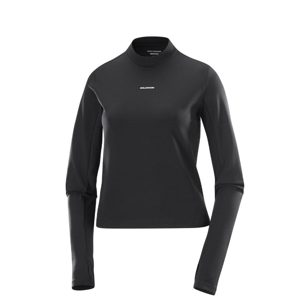 Salomon Maglia Trail Running Shake Out Nero Donna