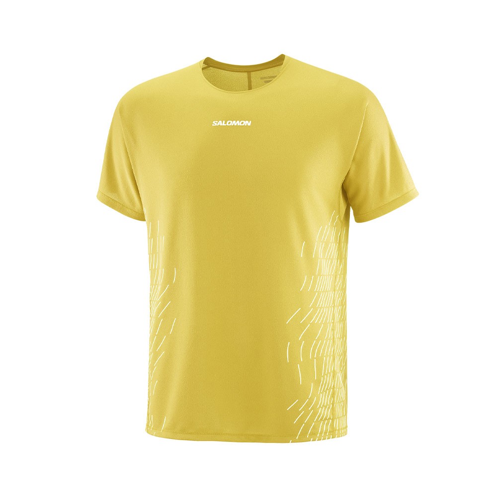 Salomon T-Shirt Trail Running Sense Aero Cress Green Bianco Uomo