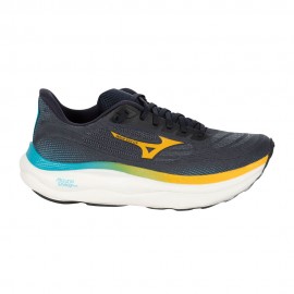Mizuno Wave Rider 29 Grigio Giallo Blu - Scarpe Running Uomo