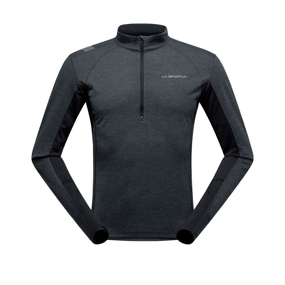 La Sportiva Maglia Trail Running Ml Swift Nero Cloud Uomo