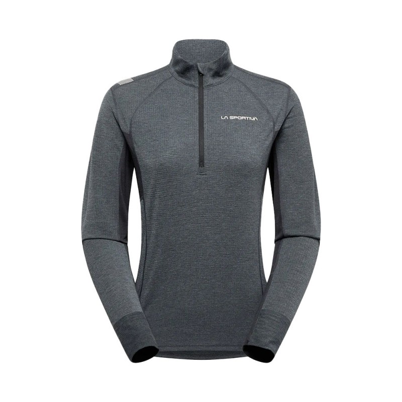 La Sportiva Maglia Trail Running Ml Swift Nero Donna