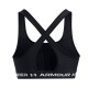 Under Armour Reggiseno Sportivo Crossback Mid Nero Donna