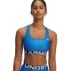 Under Armour Reggiseno Sportivo Mid Reggiseno Sportivonded Blue Atlantis Donna