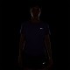 Nike T-Shirt Running Tempo Court Purple Argento Donna
