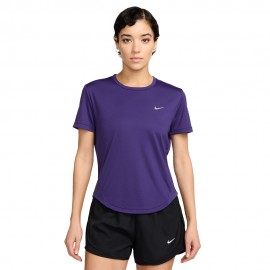 Nike T-Shirt Running Tempo Court Purple Argento Donna