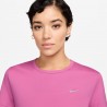 Nike T-Shirt Running Tempo Ful Rosa Argento Donna