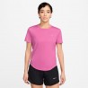 Nike T-Shirt Running Tempo Ful Rosa Argento Donna