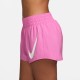 Nike Pantaloncini Running One Swoosh Ful Rosa Bianco Donna