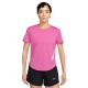 Nike T-Shirt Running Tempo Swoosh Run Ful Rosa Bianco Donna