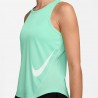 Nike Canotta Running Tempo Swoosh Run Mint Bianco Donna