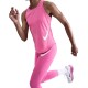 Nike Canotta Running Tempo Swoosh Run Ful Rosa Bianco Donna
