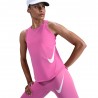 Nike Canotta Running Tempo Swoosh Run Ful Rosa Bianco Donna