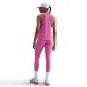 Nike Canotta Running Tempo Swoosh Run Ful Rosa Bianco Donna