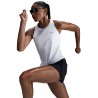 Nike Canotta Running Tempo Bianco Argento Donna