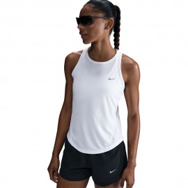 Nike Canotta Running Tempo Bianco Argento Donna