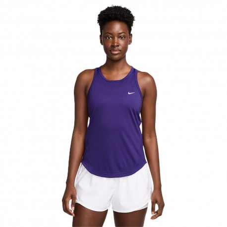 Nike Canotta Running Tempo Purple Argento Donna