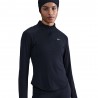 Nike Tempo Swoosh Maglia Running Nero Bianco Donna