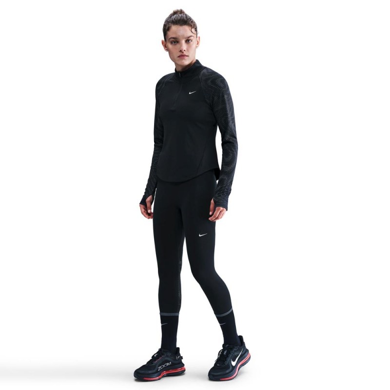 Nike Tempo Flash Tight 7 8 Nero Reflective Argento Donna