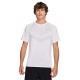Nike Stride T-Shirt Running  Bianco Reflective Argento Uomo