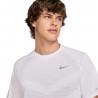 Nike Stride T-Shirt Running  Bianco Reflective Argento Uomo