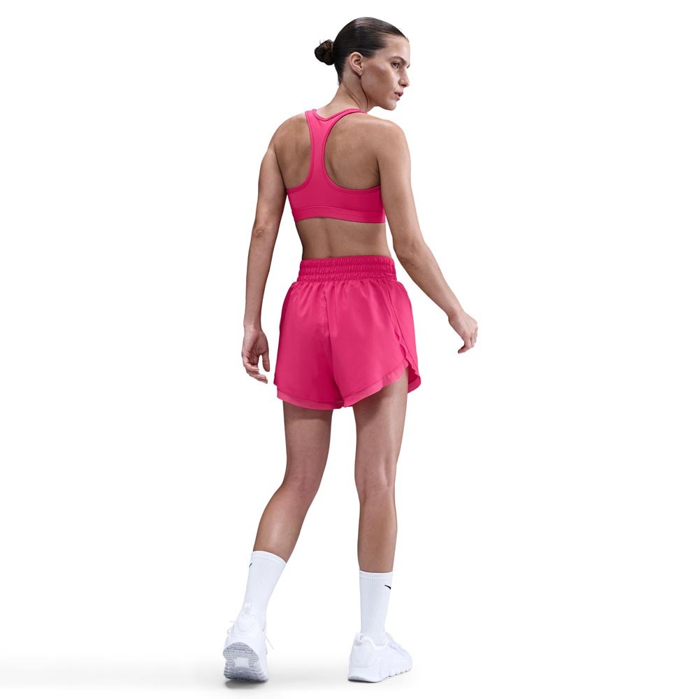 Nike Swoosh A Sostegno Medio Reggiseno Sportivo Rosso Donna