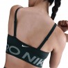 Nike Pro Indy Plunge Reggiseno Sportivo Verde Donna