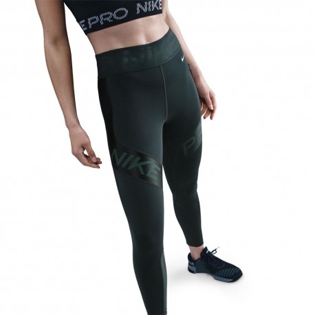 Nike Pro Sculpt Leggings Palestra 7 8 Verde Donna