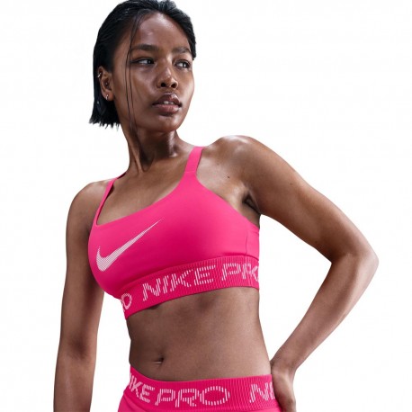 Nike Pro Reggiseno Sportivo Rosso Donna