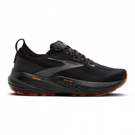 Brooks Run Vis. Pack Glycerin 22 Nero Arancio - Scarpe Running Uomo