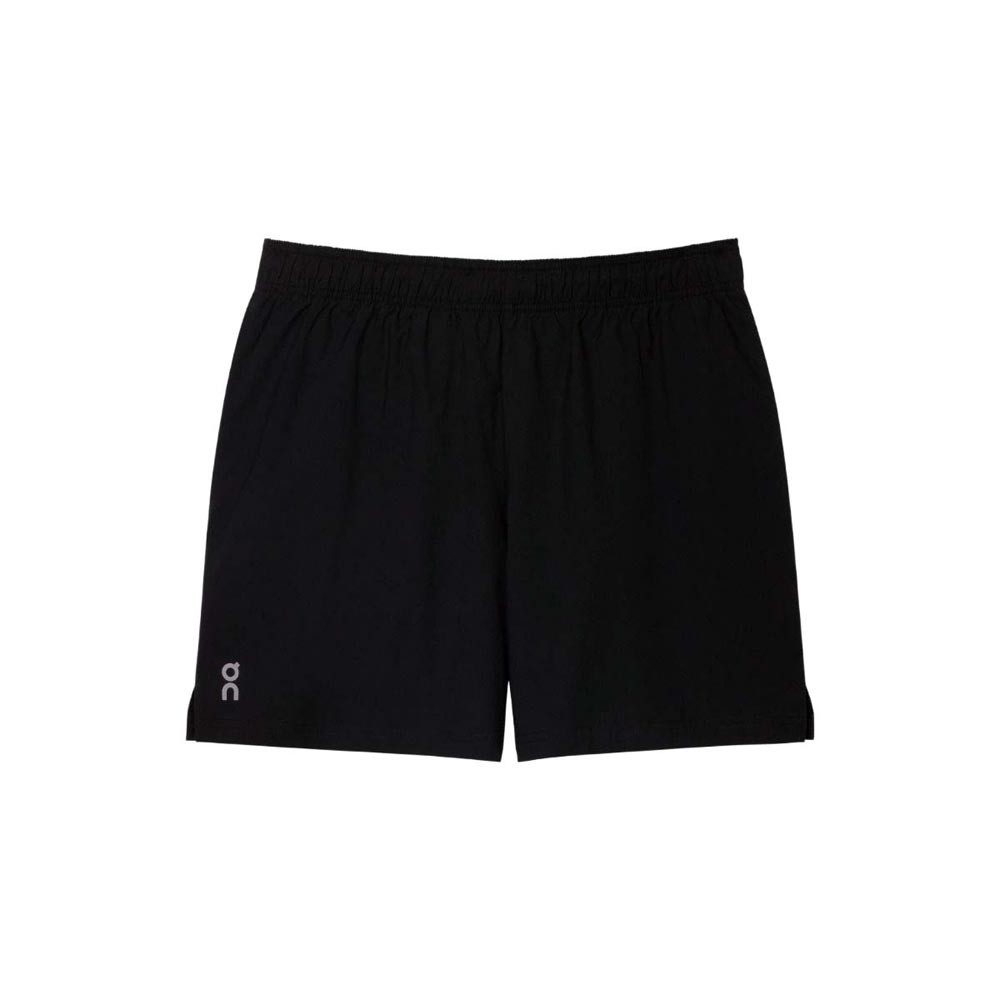 On Pantaloncini Running 5" Core Nero Donna