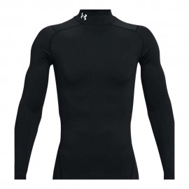 Under Armour Maglia Running Collo Comp Coldgear Nero Uomo