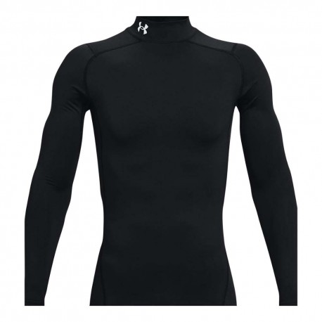 Under Armour Maglia Running Collo Comp Coldgear Nero Uomo