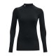 Under Armour Maglia Running Collo Comp Coldgear Nero Donna