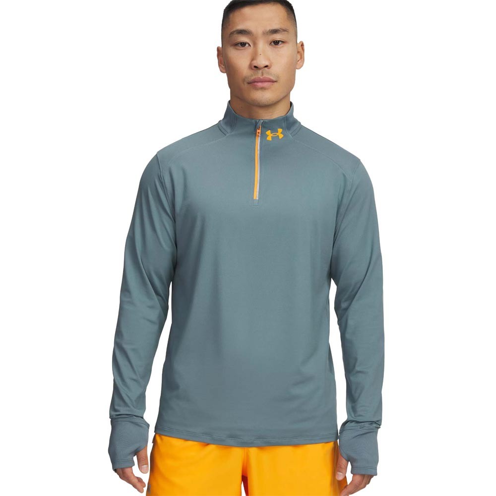 Under Armour Maglia Running Launch Pro 1 4 Zip Jasper Blue Uomo