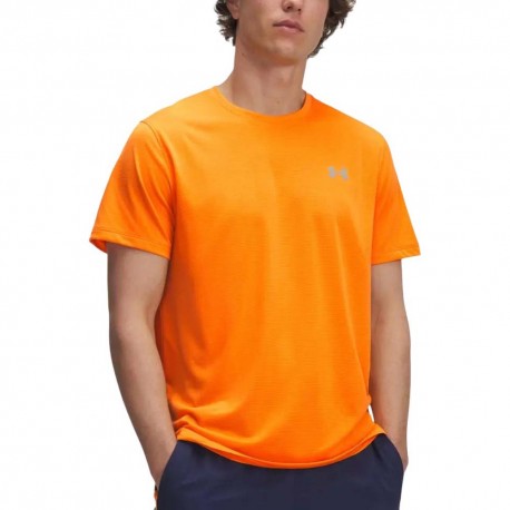 Under Armour Maglia Running Launch Squad Arancio Uomo