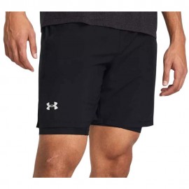 Under Armour Pantaloncini Running Launch 7" 2In1 Nero Uomo