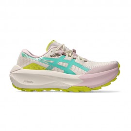 Asics Trabuco Max 5 Mineral Beige Aurora Verde - Scarpe Trail Running Donna