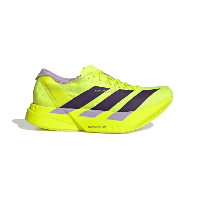 ADIDAS Adizero Adios Pro 4 Solar Giallo Aurora Plum - Scarpe Running Donna