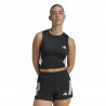 ADIDAS Crop Top Running Adi365 Iconic Nero Donna