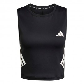 ADIDAS Crop Top Running Adi365 Iconic Nero Donna